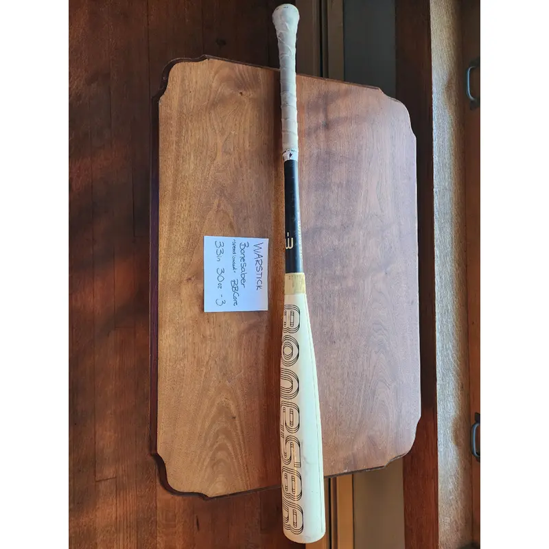 Warstic Bonesaber Hybrid BBCOR Certified Bat (-3) 30 oz 33" (Used)