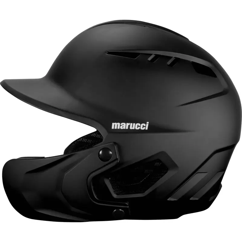 MARUCCI DURAVENT Batting Helmet w/Jaw Guard Black Junior (6 - 7) MBHDVJG-BK-JR