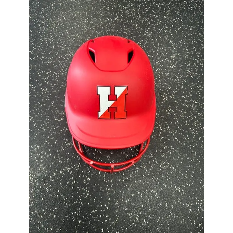 Used Easton GHOST Batting Helmet w/Mask Red M/L 11849-S000029990