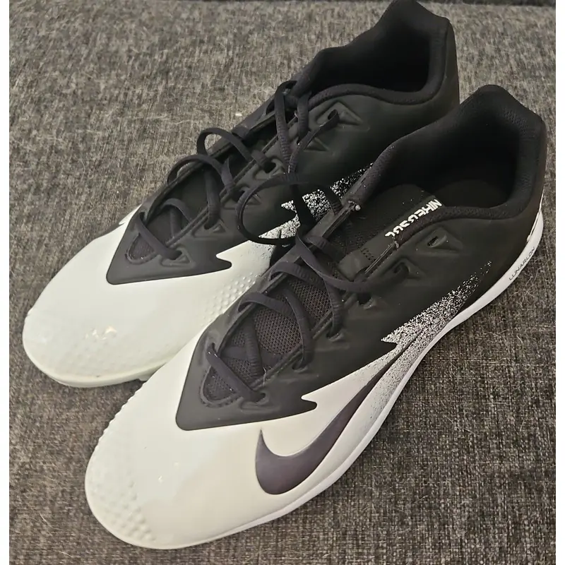 Men's NIKEBSBL Vapor Football Baseball (US Size 13) Cleat White/Black