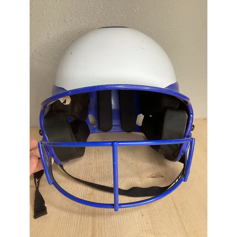 Blue 6 1/2-7 3/8 Rip It Batting Helmet (Used) With Cage