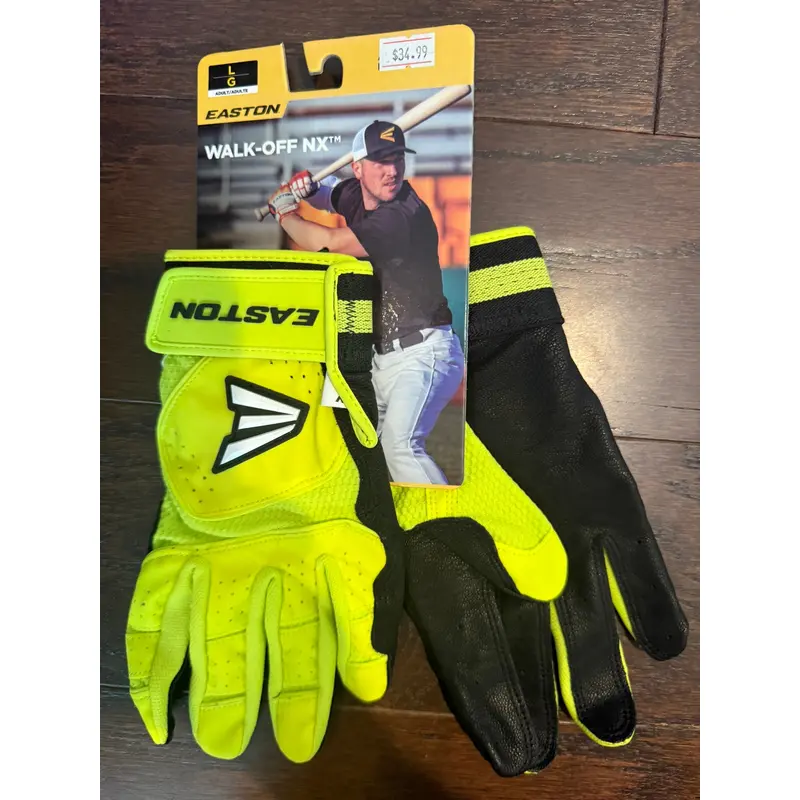 Large Easton Walk off Batting Gloves (New)
