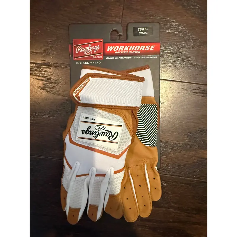 Small Rawlings Workhorse Batting Gloves (New)
