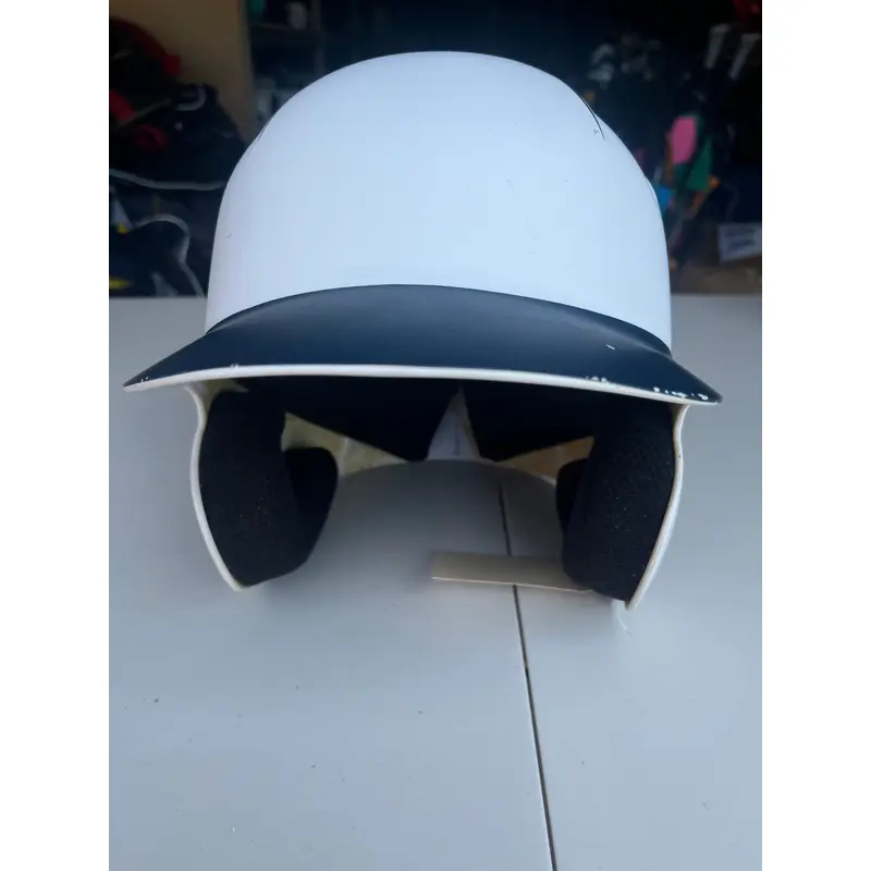 White Used One Size Fits All Boombah Batting Helmet