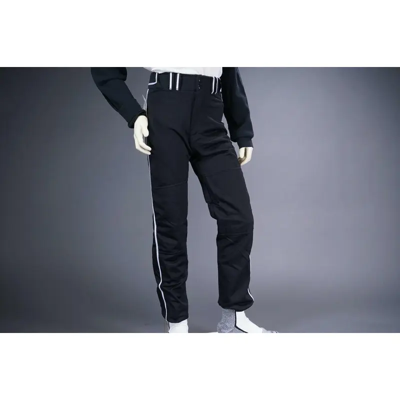 COMBAT PIPED STOCK OPEN BOTTOM BASEBALL/SOFTBALL PANTS, BLACK/WHITE ~ YOUTH XL