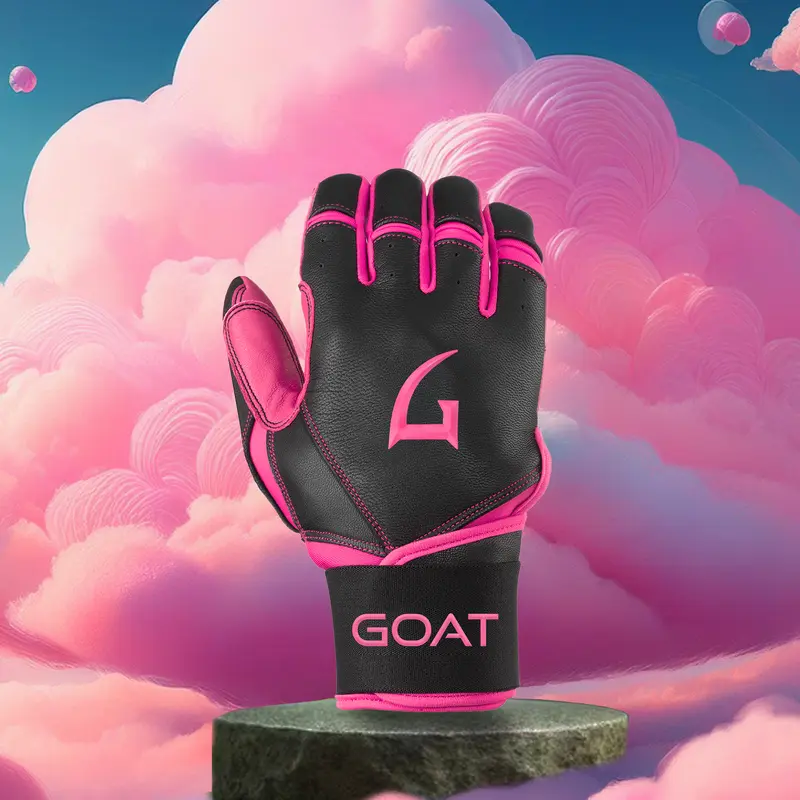 GOAThletic Batting Gloves - Black & Pink - YOUTH EXTRA LARGE - NEW