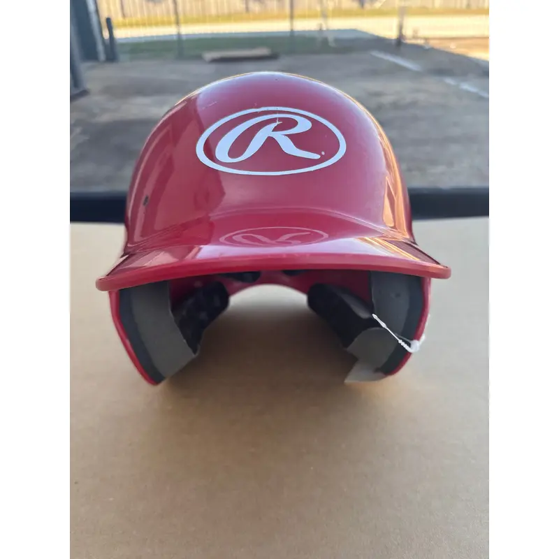 Red Used 6 1/4 - 6 7/8 Rawlings Batting Helmet MLTBH-R1`