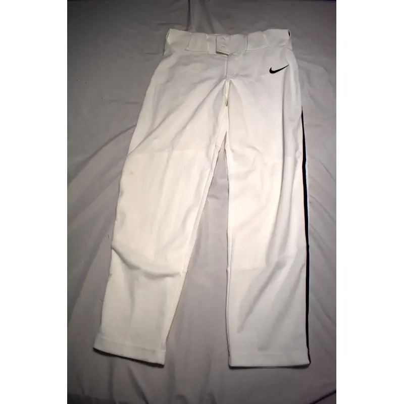 Nike Team Engineered Vapor Select Baseball Pants, White w/Blue, Youth Medium