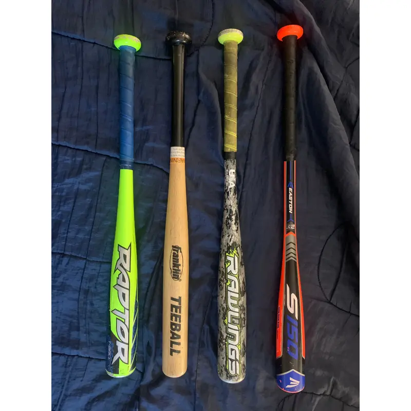 Youth baseball bats (tee ball and little league)