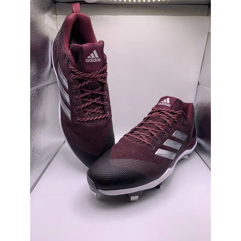 Adidas Mens Size 17 Icon 4 Maroon Metal Baseball Cleats
