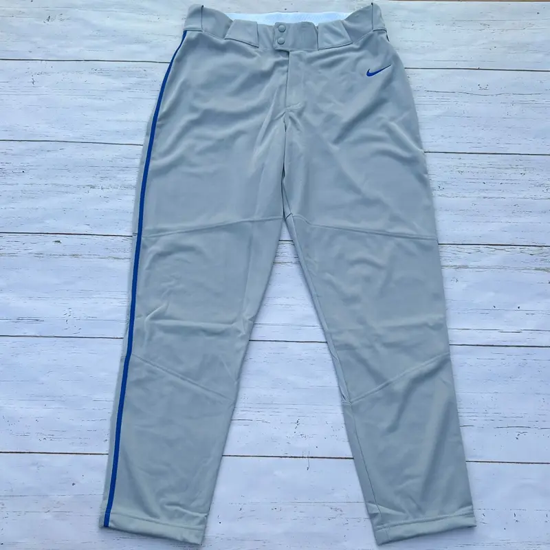 Nike Vapor Select Baseball Pants Gray Royal Blue Mens Size Large BQ5489-055