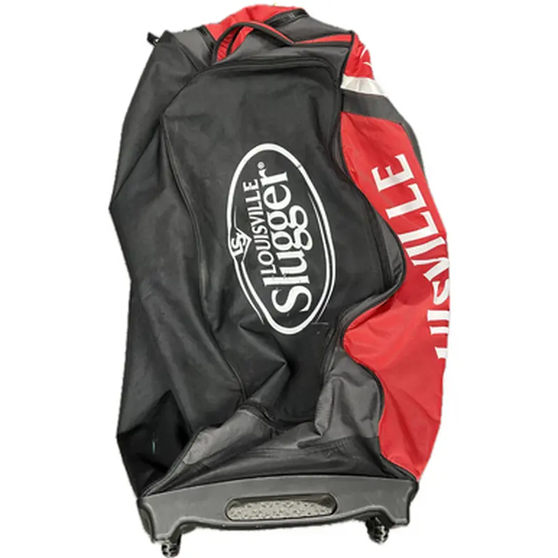 Used Louisville Slugger WHEEL BAG BB/SB Player Wheeled Bag Red 11855-S000189807