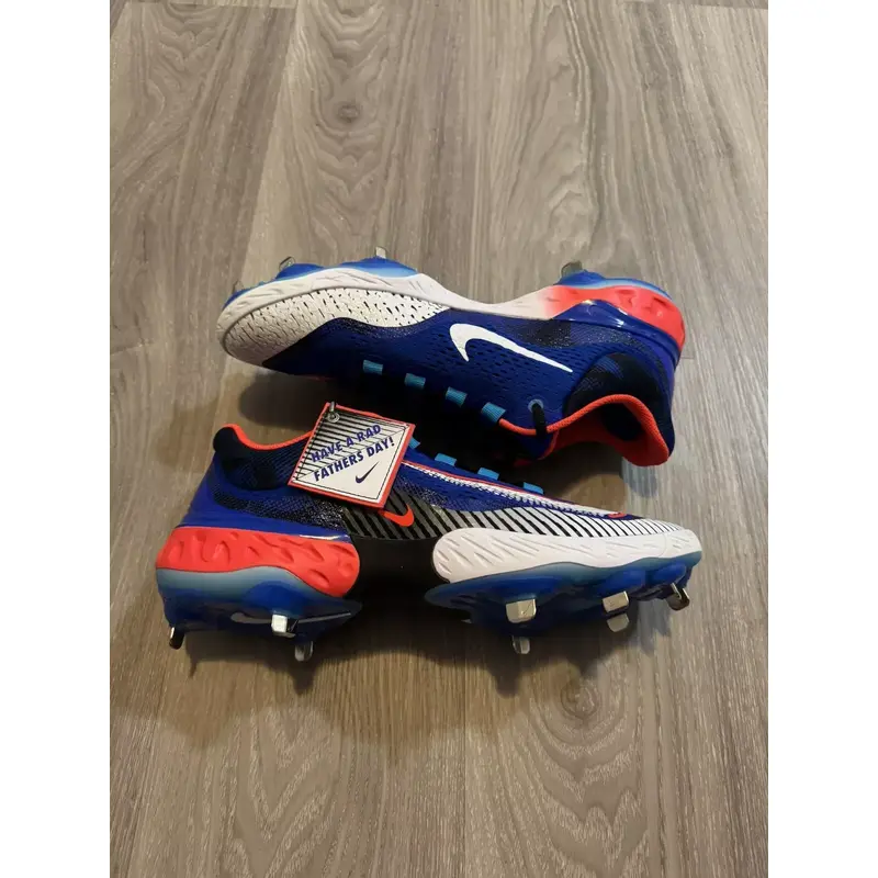 Nike Alpha Huarache Elite 4 Low Happy Father Day Baseball Cleat FD5514-400 Sz 11