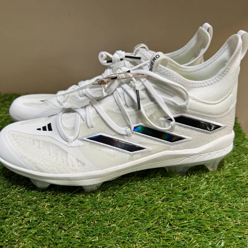*SOLD* Adidas Adizero Afterburner 9 NWV TPU White Baseball Cleats ID1668 Mens 9.5 NEW