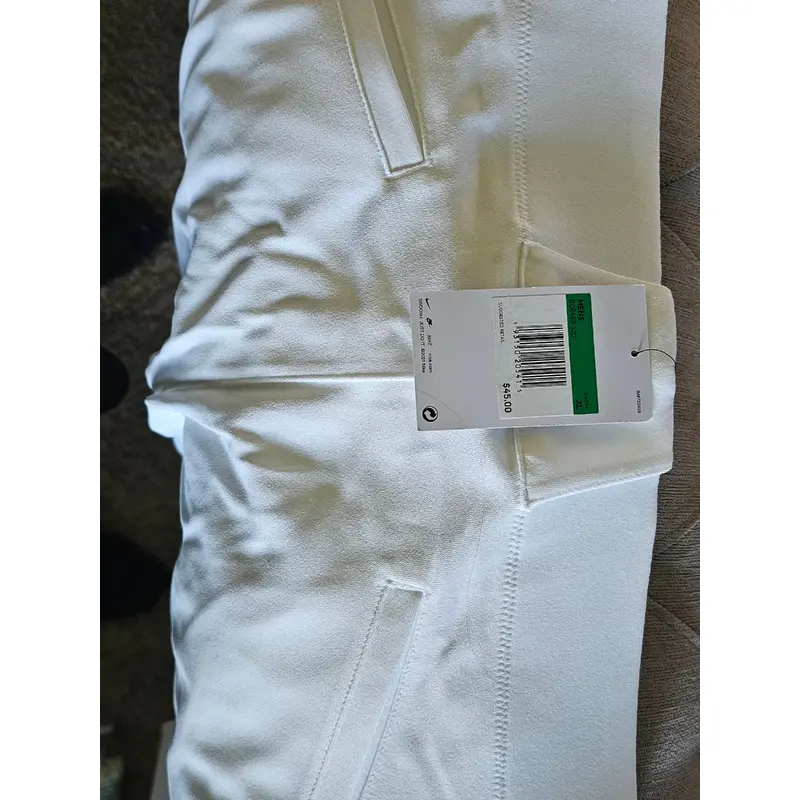 White Men's XL Adult Nike Game Pants (New)