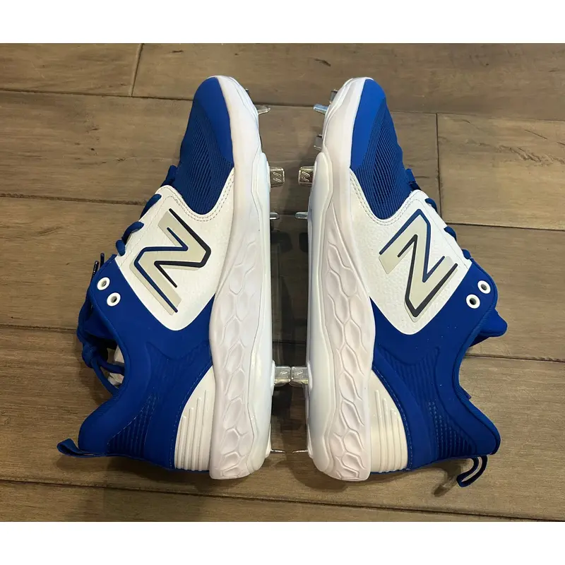 Size 14 Mens New Balance Fresh Foam X 3000 V6 Metal Baseball Cleats Blue White