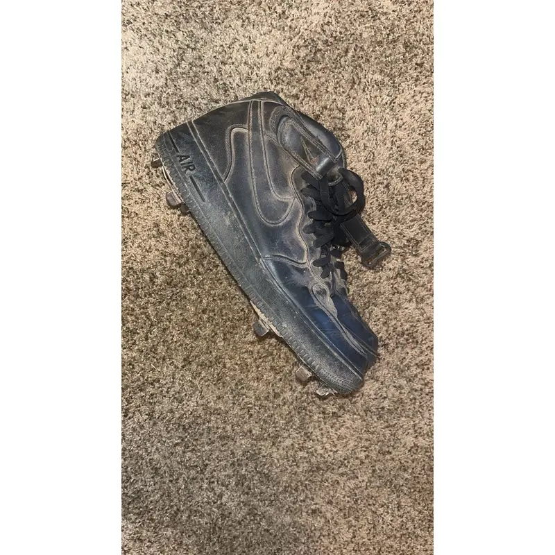 Black High Top Air Force 1 Cleats