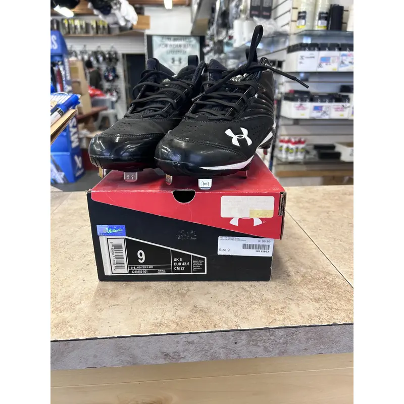 Black New Size 9.0 (Women's 10) Under Armour Metal