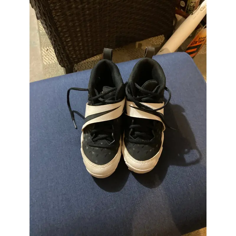 Black Kid's Youth Nike High Top Molded Cleats