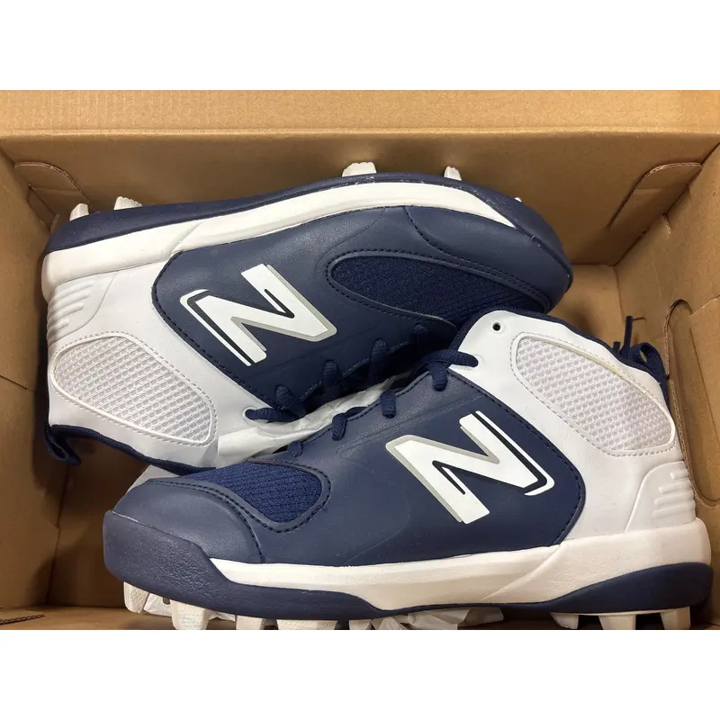 Blue Kid's Youth New Balance High Top 3000v6 Molded Cleats (New)