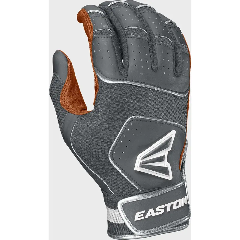 New Easton Adult gray caramel Walk off NX Batting Gloves