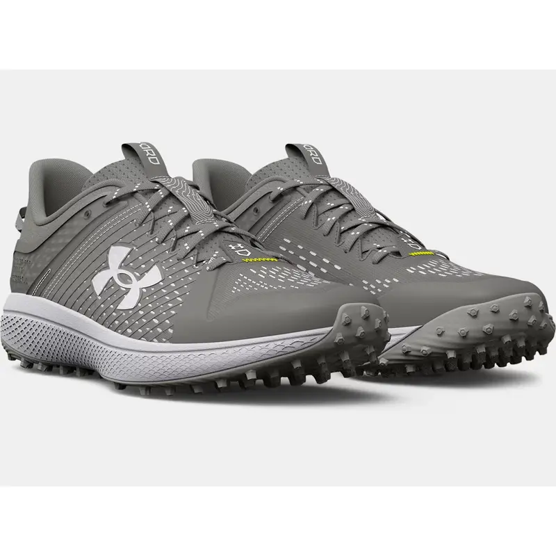 HOT Under Armour Men's UA Yard Turf Baseball Shoes 3025593-102 Baseball Grey