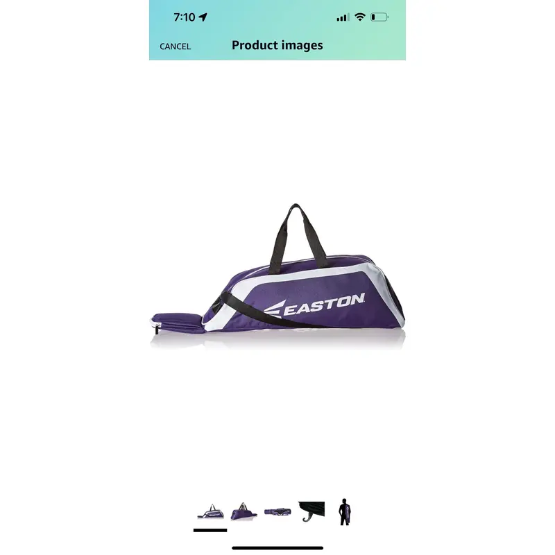 New! Easton E100T Purple baseball Tote bat bag