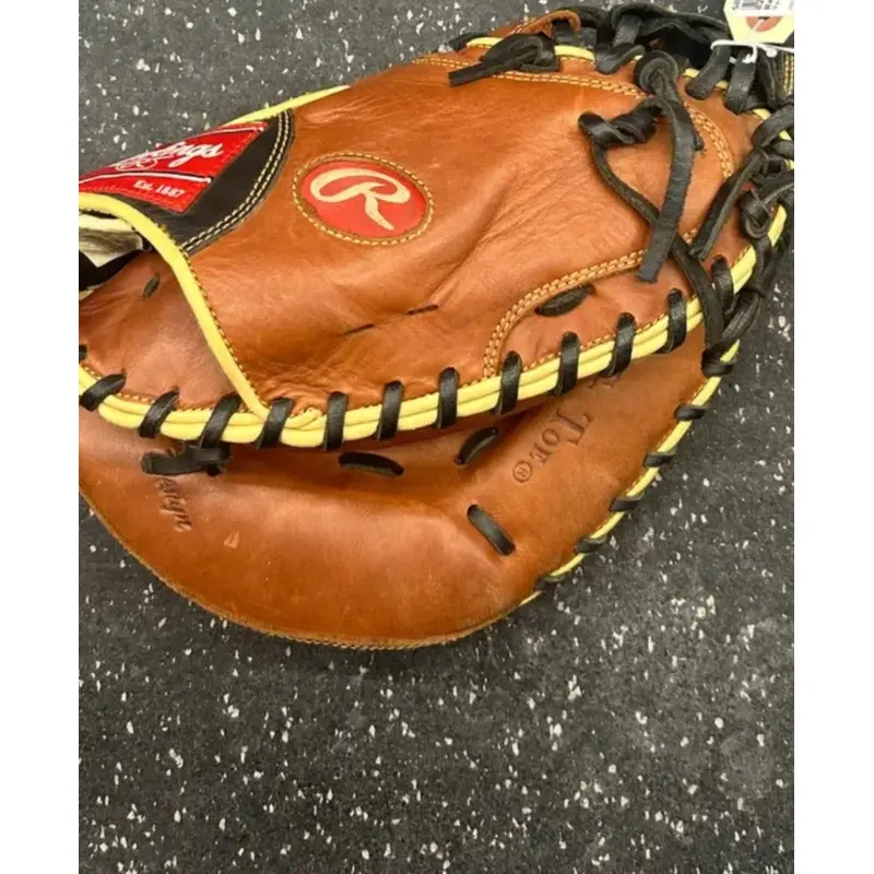 Rawlings Right Hand Throw Catcher's LiTe Toe Baseball Glove 33" (Used)