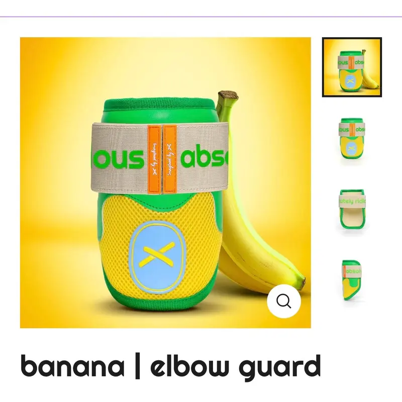 SOLD Out Rare Absolutely Ridiculous Banana Small Elbow Guard