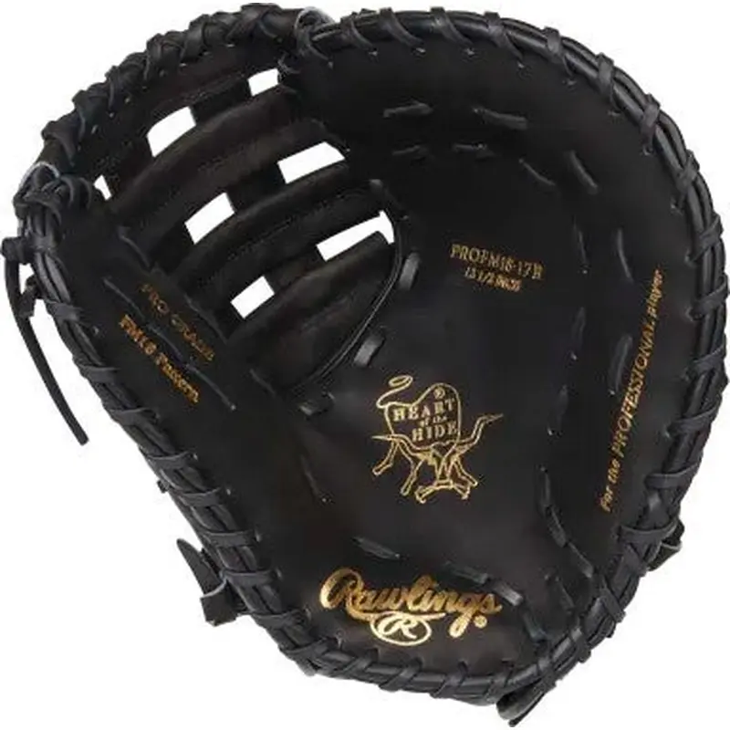 New Rawlings Heart of the Hide First Base Mitt RHT 12.5" 11506-RAWPROFM1817B