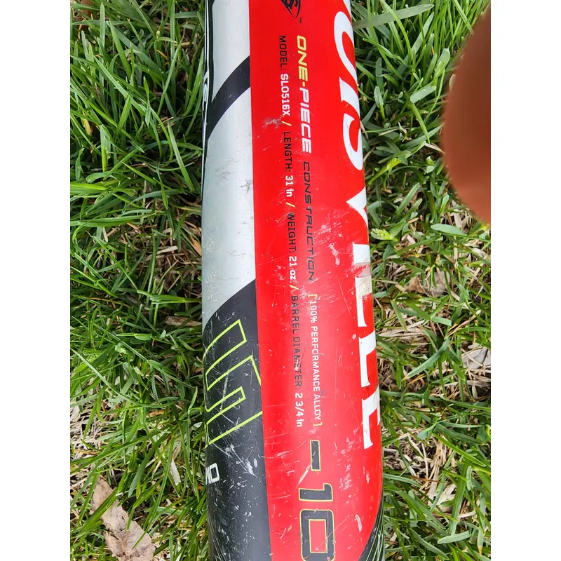 Used USSSA Certified 2016 Louisville Slugger Alloy Omaha Bat (-10) 21 oz 31"