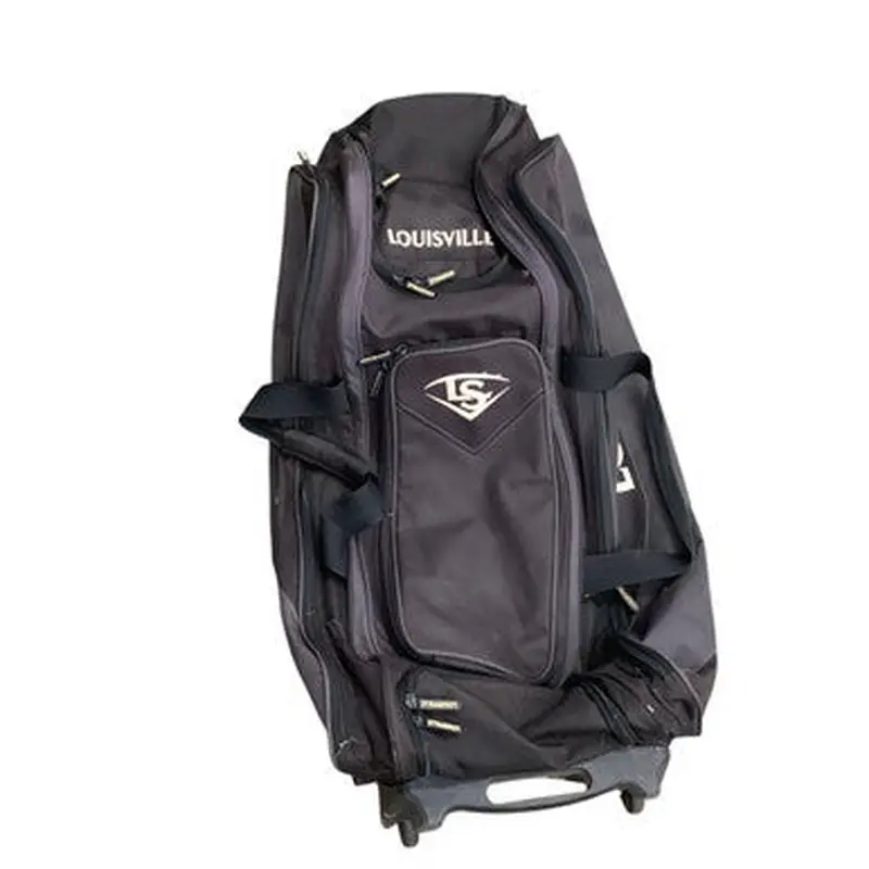 Used Louisville Slugger WHEELED BAG BB/SB Player Wheeled Bag Black 11760-S000079378