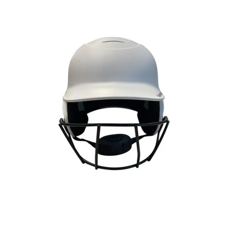 Used BoomBah BBHDR Batting Helmet w/Mask White M/L 11706-S000354212