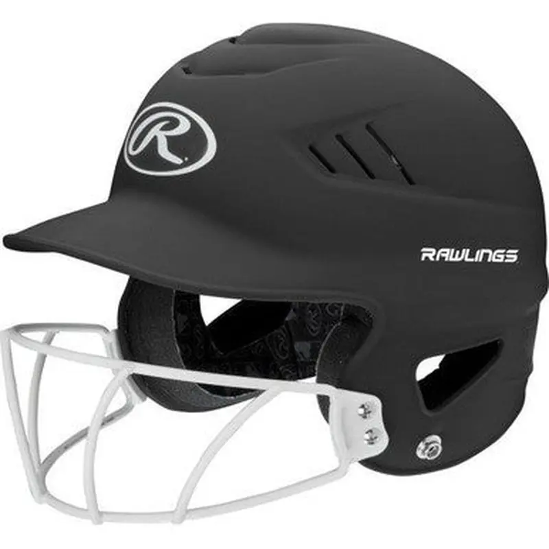 New Rawlings COOLFLO Batting Helmet w/Mask 11347-COOLFLO