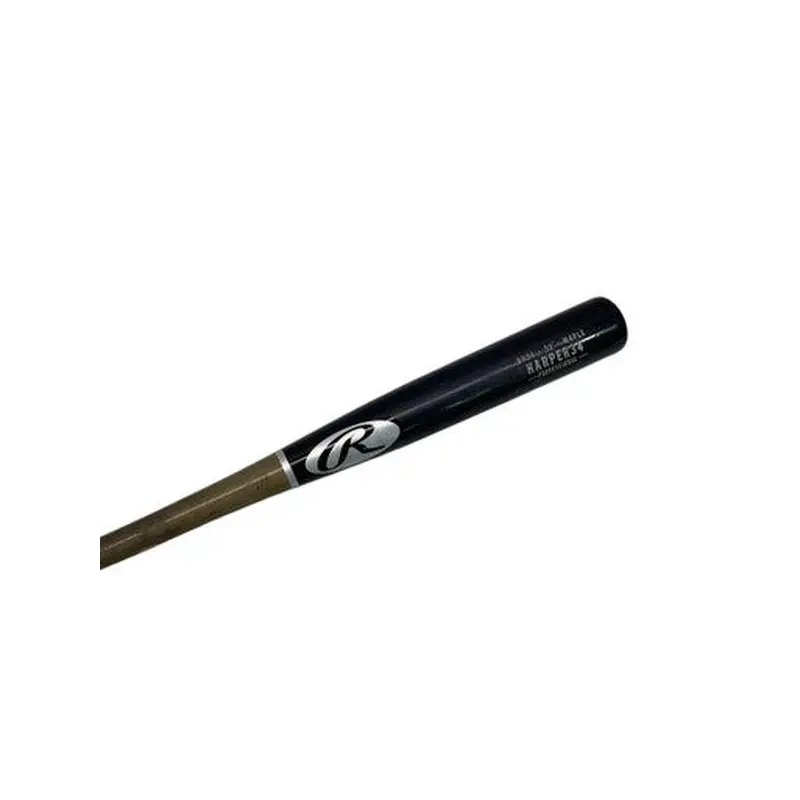 Used Rawlings BH 34 HARPER 34 MAPLE BB/SB Wood Bat Black 32" 11347-S000248612