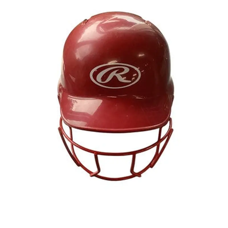 Used Rawlings MLTBH-R1 Batting Helmet w/Mask Red S/M 11479-S000402305
