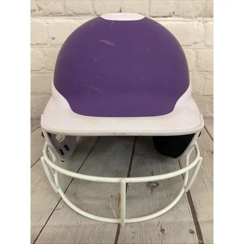 RIP-IT Baseball Faceguard Helmet Medium 6.5 - 7 3/8 White Purple Matte