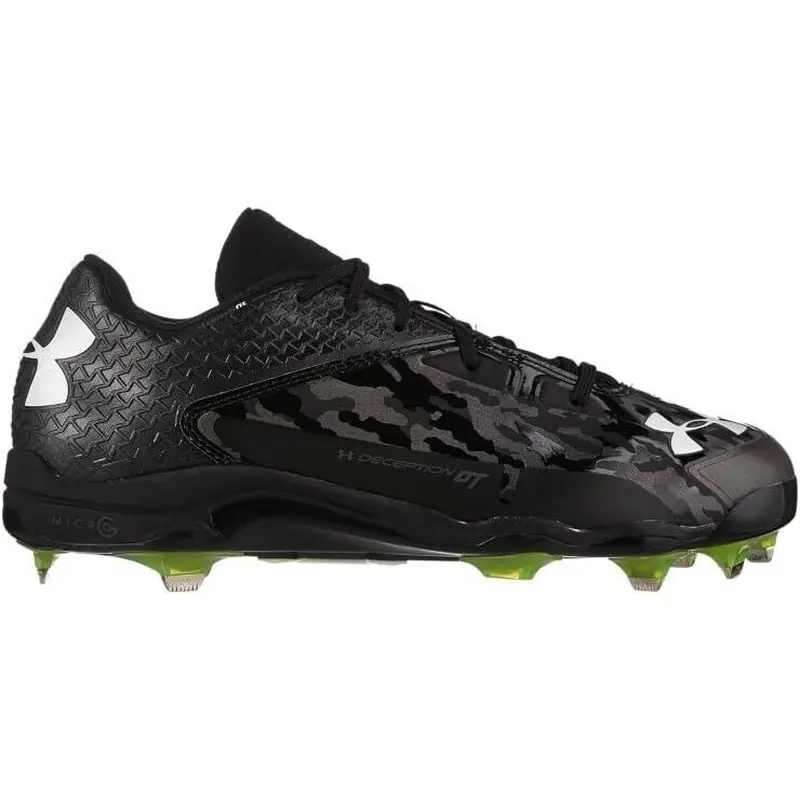 Under Armour Deception Low DT Metal Baseball Cleats Black - Size 12 - MAP $100