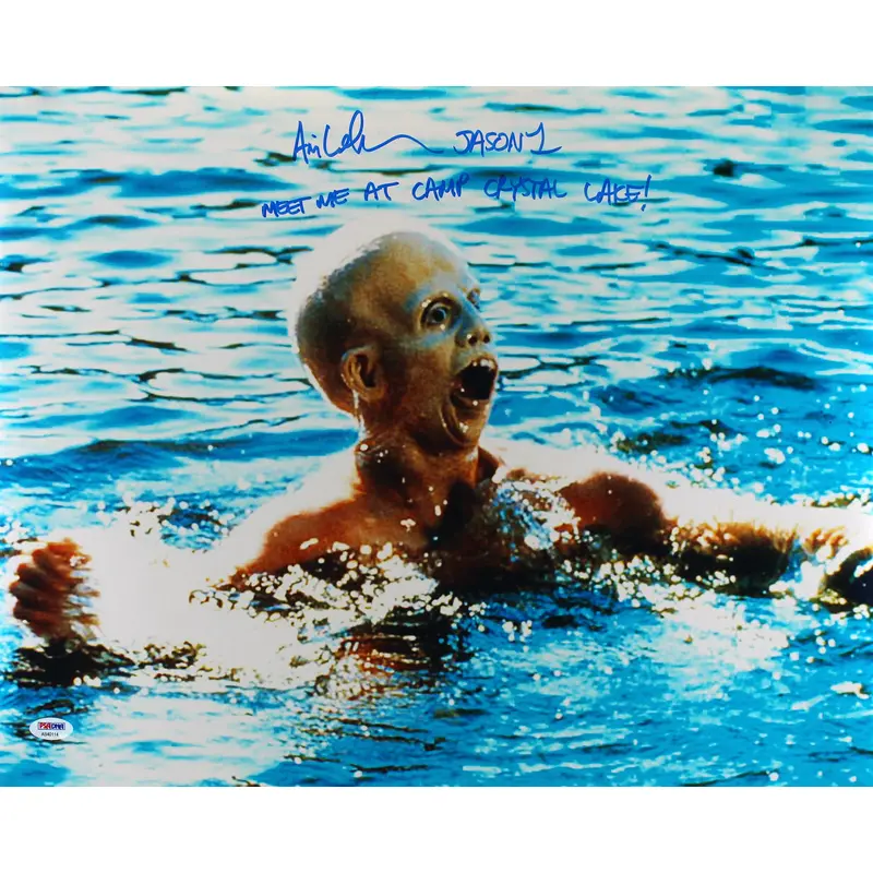 Ari Lehman "Meet Me At Camp Crystal Lake!" Signed 16x20 Photo PSA/DNA #AB40114