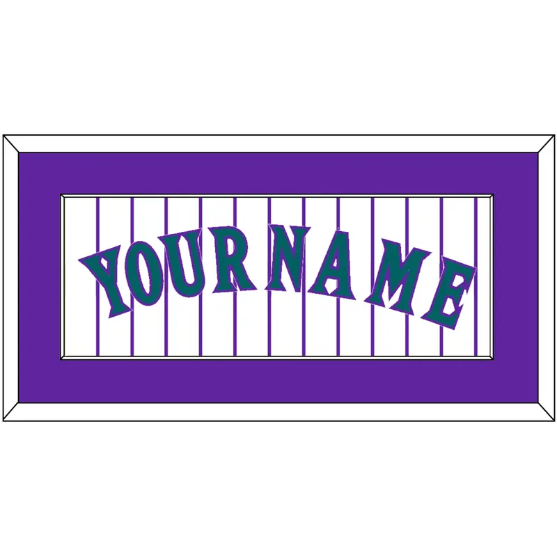Arizona Name - Alternate Home White Pinstripes (1998-2006) - Single Mat 1