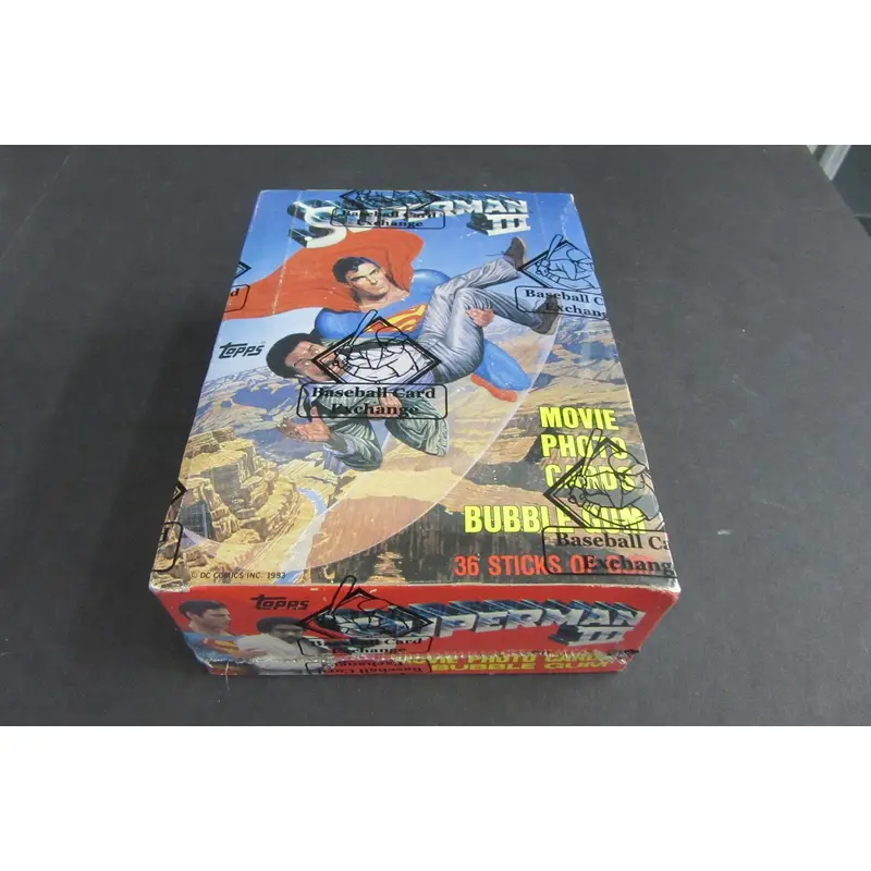 1983 Topps Superman III Unopened Wax Box (Authenticate)