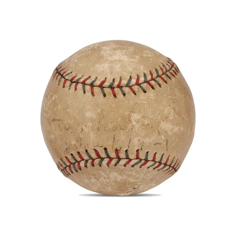 Walter Johnson Single Signed 1921 Official American League Baseball JSA & BAS