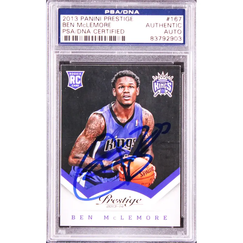 Kings Ben McLemore Signed 2013 Panini Prestige #167 Rookie Card PSA/DNA Slabbed