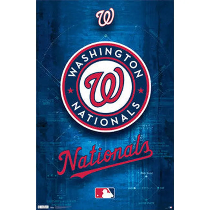 Washington Nationals Official MLB Basebll Team Logo Poster - Costacos Sports