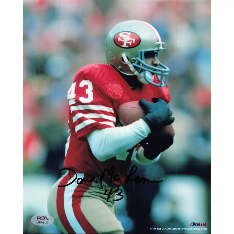 Dana McLemore signed 8x10 photo PSA/DNA San Francisco 49ers Autographed