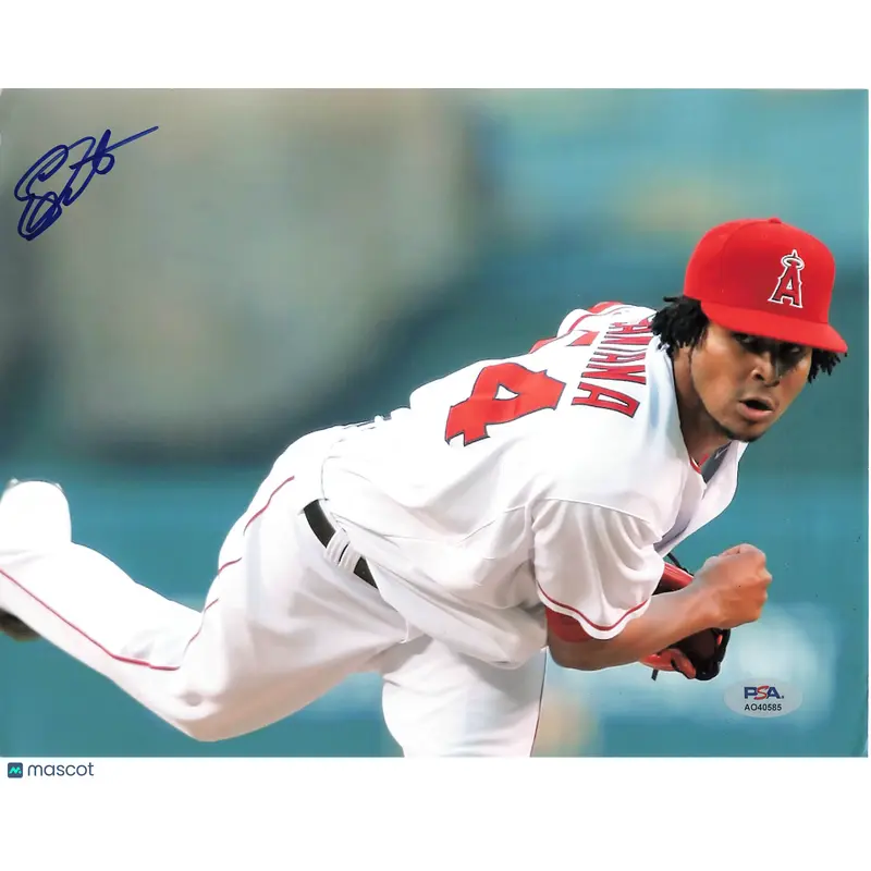 Ervin Santana Signed 8x10 Photo PSA Los Angeles Angels