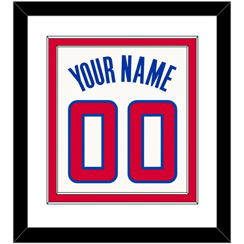 Los Angeles Name & Number - Home White (2013-2015) - Double Mat 2