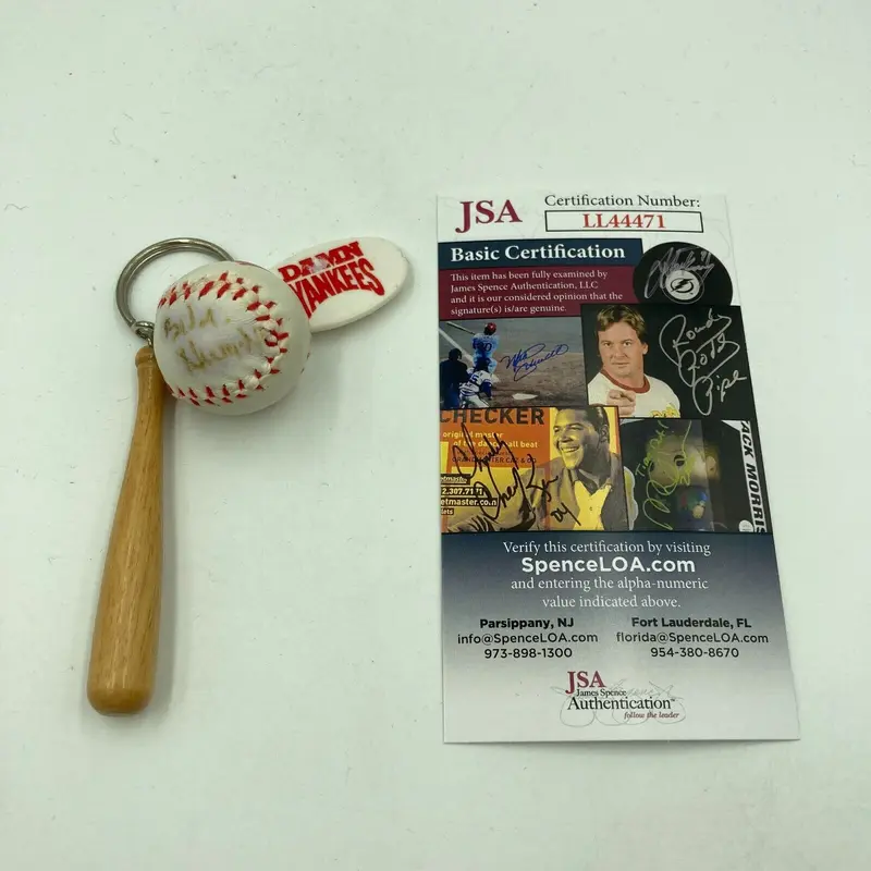 Bebe Neuwirth Signed Damn Yankees Baseball Keychain Movie Star With JSA COA