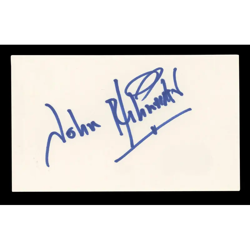 John Schneider The Dukes Of Hazzard Authentic Signed 3x5 Index Card BAS #BL96759