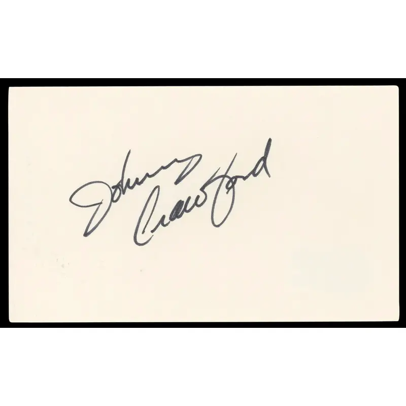 Johnny Crawford The Rifleman Authentic Signed 3x5 Index Card BAS #BL98586